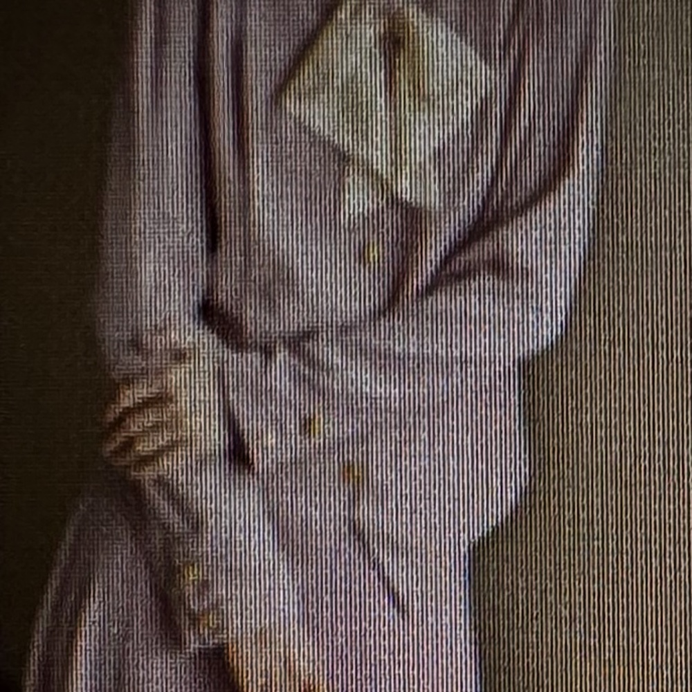 Simple Retro Cream and Purple Blouse